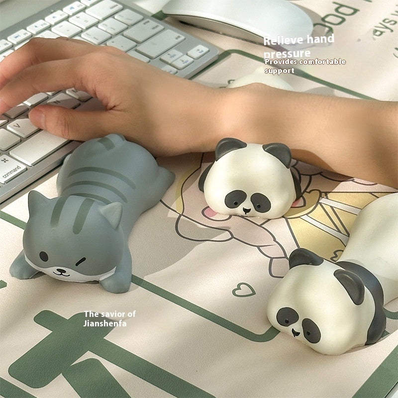 Squishy Comfort: Cute Decompression Mouse Pad with Memory Foam Wrist Rest