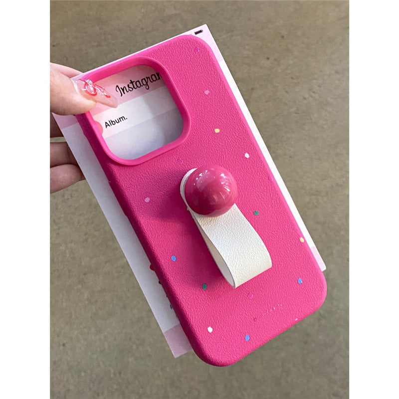 Polka Joy: All-Inclusive Phone Case with Ring Holder