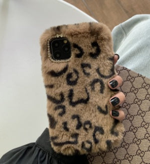 Fluffy Guard: Furry Mobile Phone Case for Samsung
