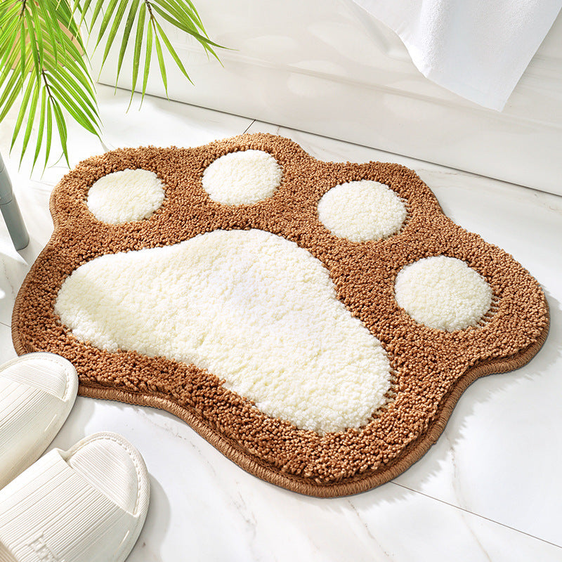 Paw Perfect: Cute Anti-Slip Paw-Shaped Bathroom Mat
