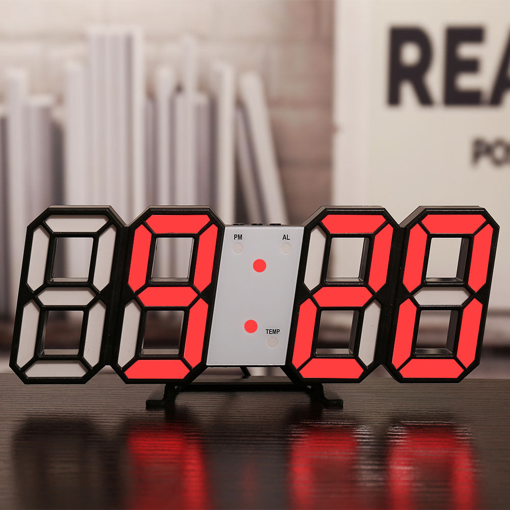 Time in Style: Three-Dimensional Digital Clock with Bedside Alarm