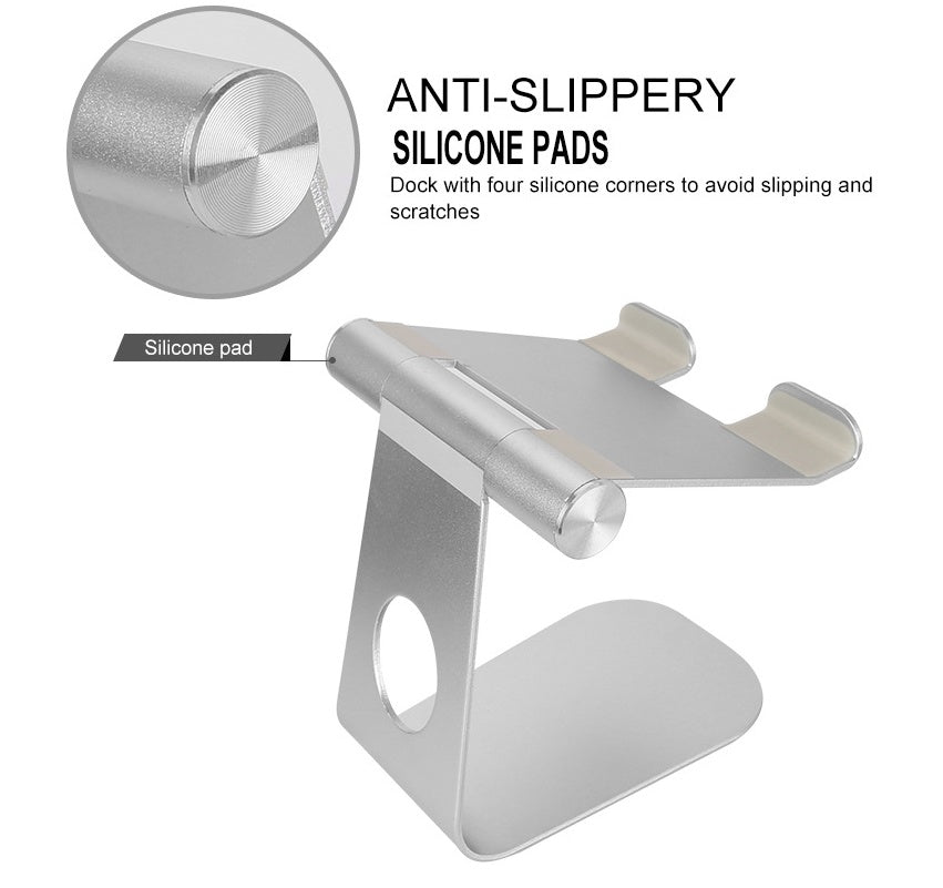 Adjustable Tablet Stand – Perfect for Apple iPads & More. Ideal for desks, reading, or video calls. Sleek, sturdy, and foldable for easy use anywhere.