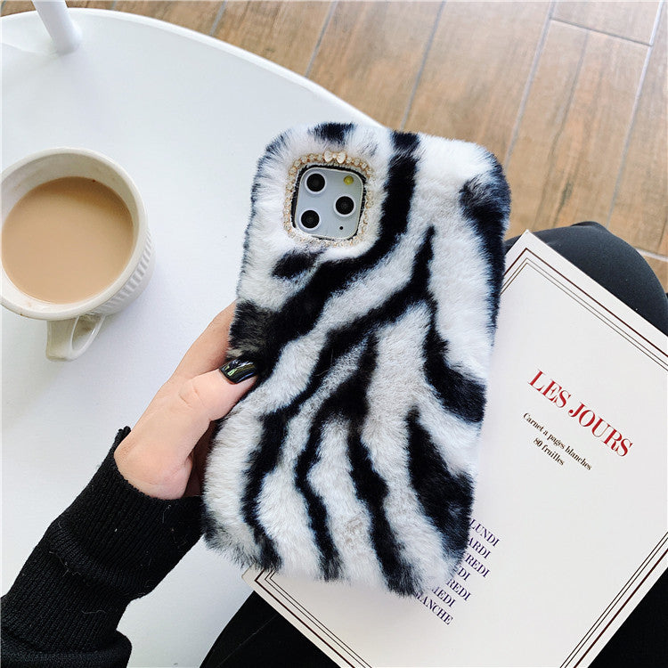 Fluffy Guard: Furry Mobile Phone Case for Samsung