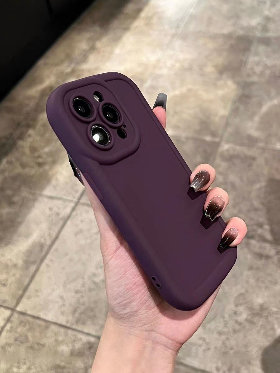 Sleek Shield: Solid Color Premium Anti-Drop Phone Case