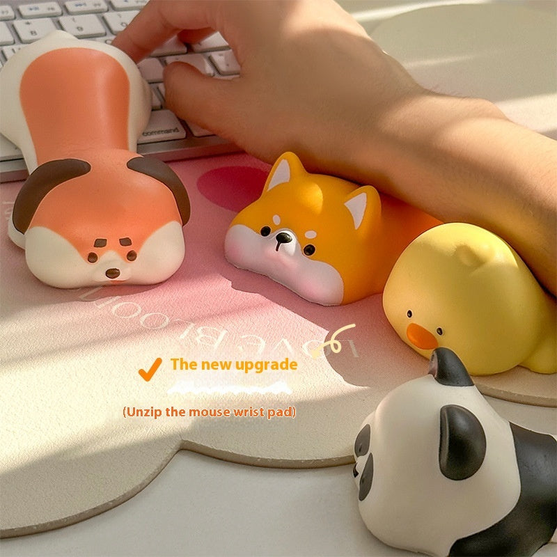 Squishy Comfort: Cute Decompression Mouse Pad with Memory Foam Wrist Rest