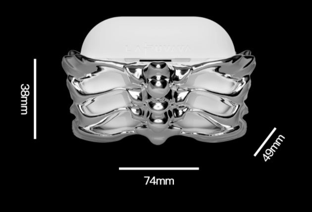 Silver Bones: Electroplated Metal Coated AirPods Case