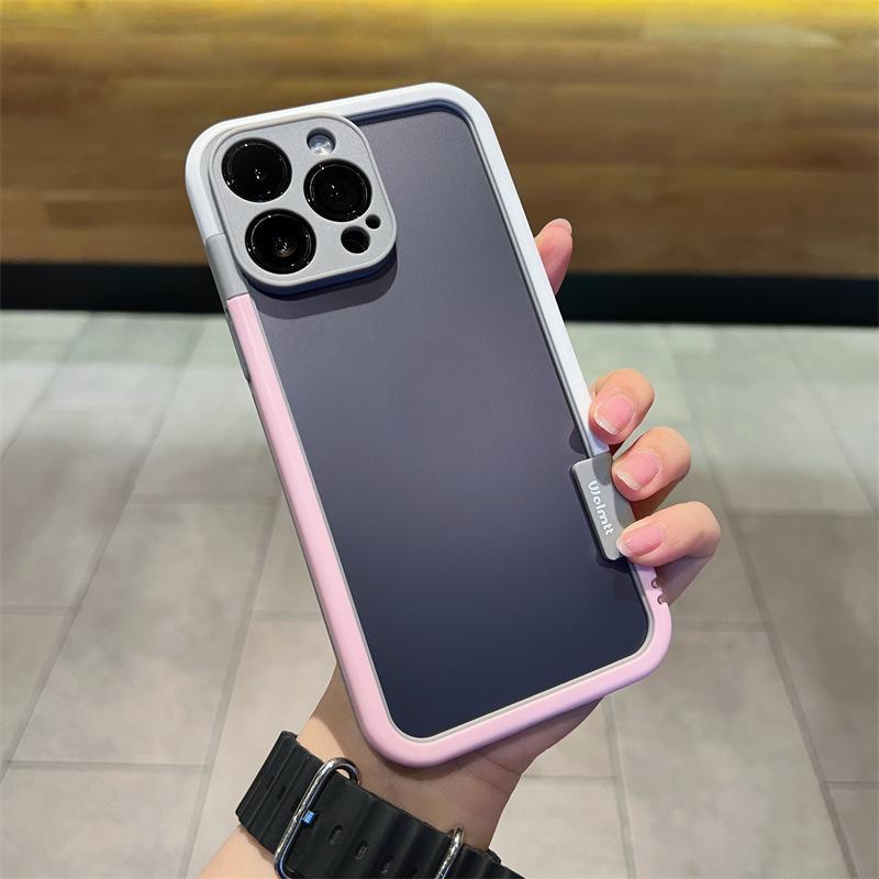 Dual Tone Guard: Contrast Color Frame Silicone Phone Case