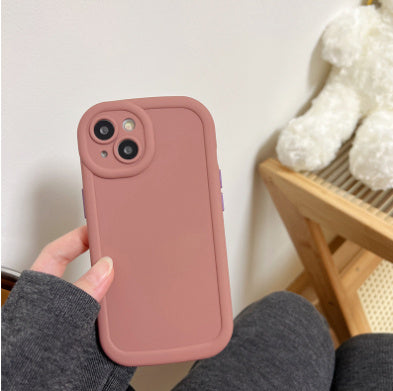 Sleek Shield: Solid Color Premium Anti-Drop Phone Case