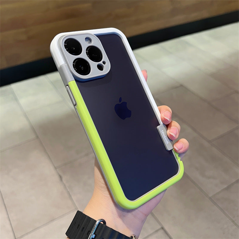 Dual Tone Guard: Contrast Color Frame Silicone Phone Case