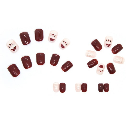 Floral Sparkle: Glitter Press-On Beauty Nails