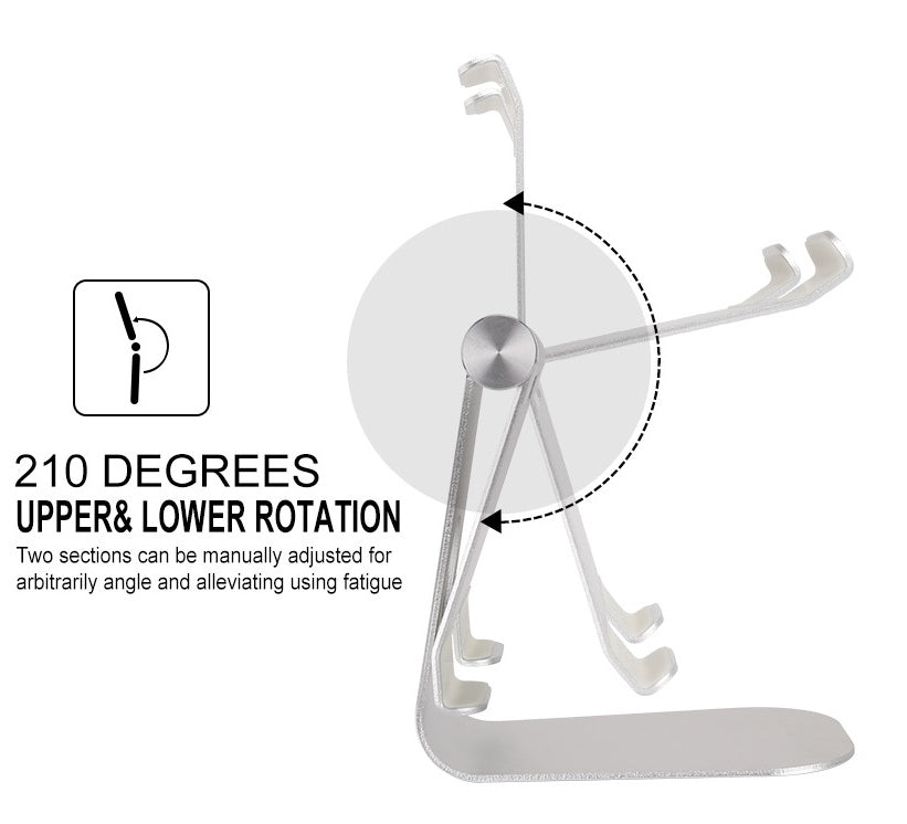 Adjustable Tablet Stand – Perfect for Apple iPads & More. Ideal for desks, reading, or video calls. Sleek, sturdy, and foldable for easy use anywhere.