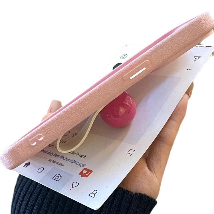 Polka Joy: All-Inclusive Phone Case with Ring Holder