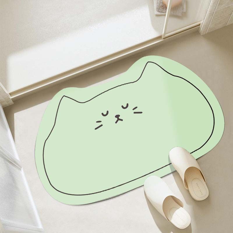 Doodle Dry: Cute Cartoon Quick-Drying Diatom Ooze Floor Ma