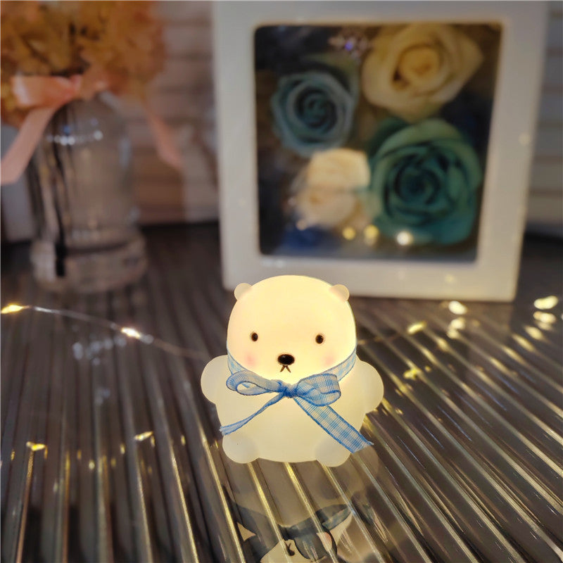 Night Market Shine: Cartoon Luminous Small LED Lamp