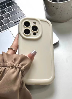 Sleek Shield: Solid Color Premium Anti-Drop Phone Case