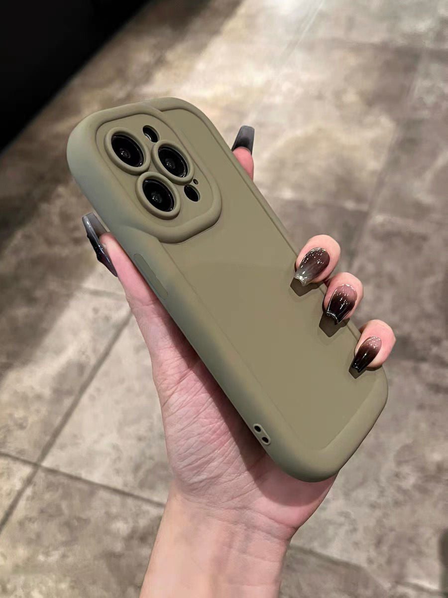 Sleek Shield: Solid Color Premium Anti-Drop Phone Case