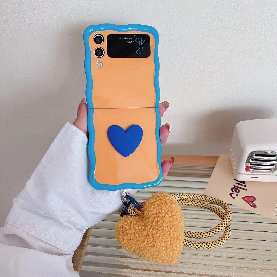 Sweetheart Charm: Colorful Heart Phone Case for Samsung ZFLIP