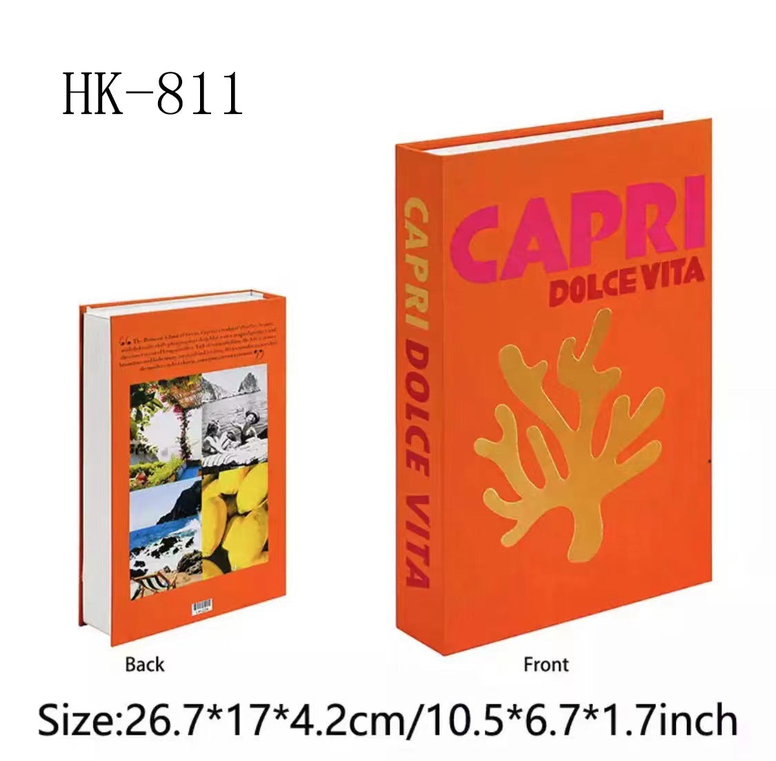 FoldAway Elegance: Decorative Folding Storage Book for Hotel and Living Room Decor
