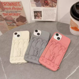 Heavenly Touch: 3D Angel Silicone Soft Phone Case - Retro French Design