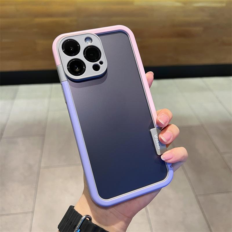 Dual Tone Guard: Contrast Color Frame Silicone Phone Case