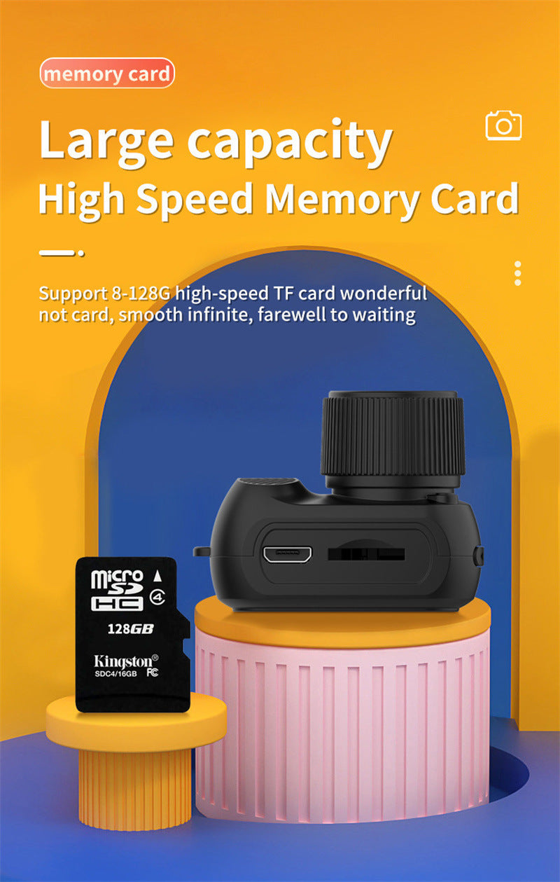Mini Vintage View: 1080p HD Mini Camera with Screen