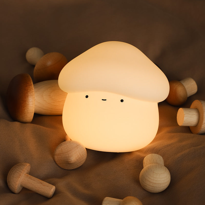 Mushroom Glow: Cute Silicone Night Lamp