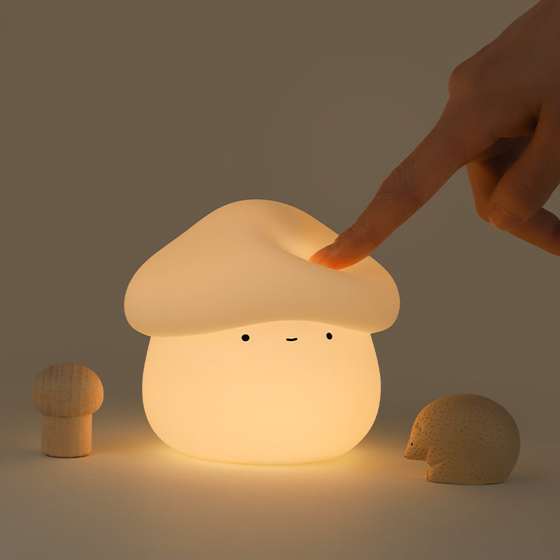 Mushroom Glow: Cute Silicone Night Lamp