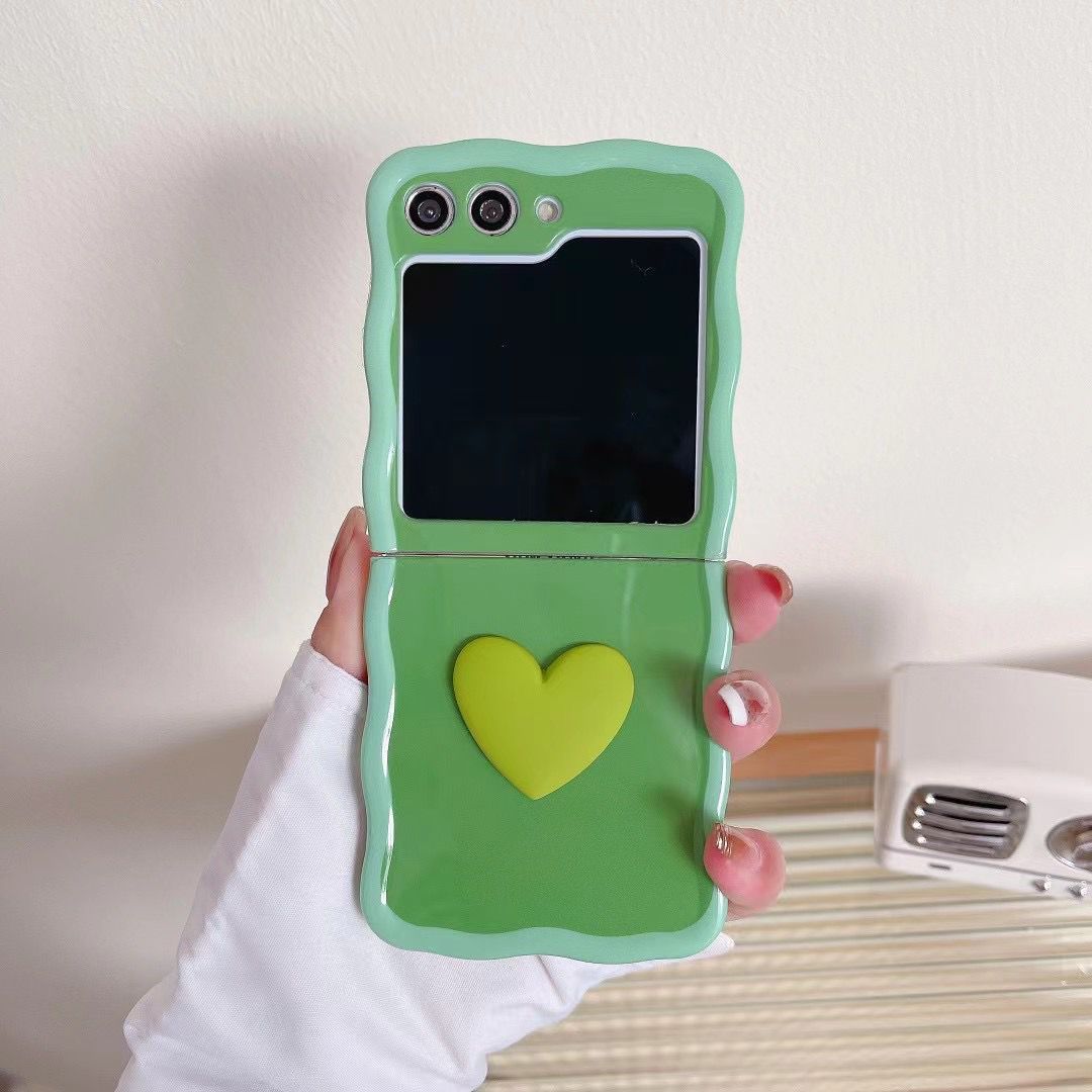 Sweetheart Charm: Colorful Heart Phone Case for Samsung ZFLIP
