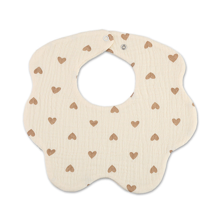 Cotton Simple Newborn Printing Drool Towel