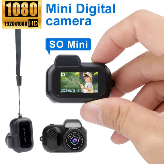 Mini Vintage View: 1080p HD Mini Camera with Screen