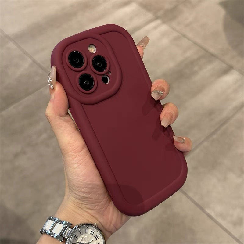 Sleek Shield: Solid Color Premium Anti-Drop Phone Case