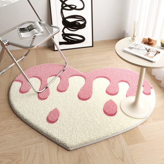 Heartfelt Haven: Chic Love-Inspired Absorbent Non-Slip Rug