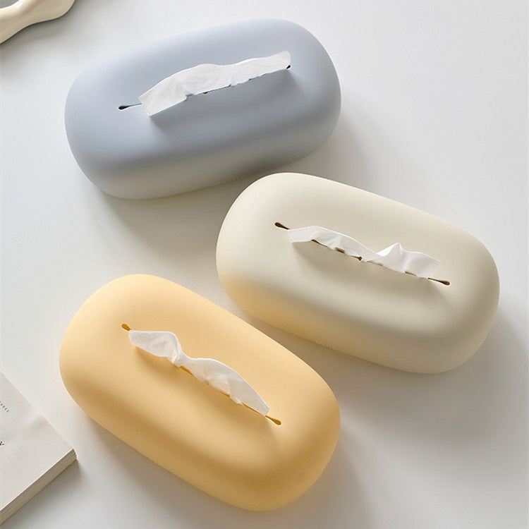 Creamy Dream: Stylish Silicone Tissue Box for Home