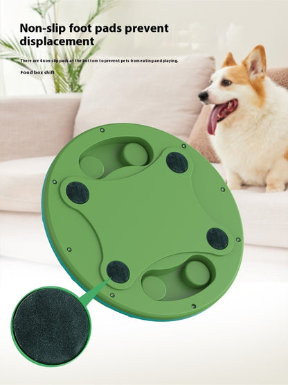 Paw Puzzle Feeder: Interactive Slow Feeder Bowl for Pets