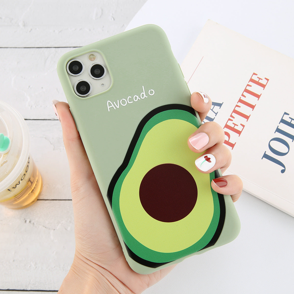 Cartoon Avocado Protective Phone Case