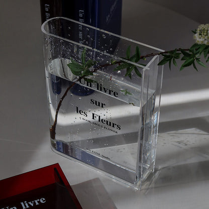 Literary Blossoms: Book-Shaped Flower Vase