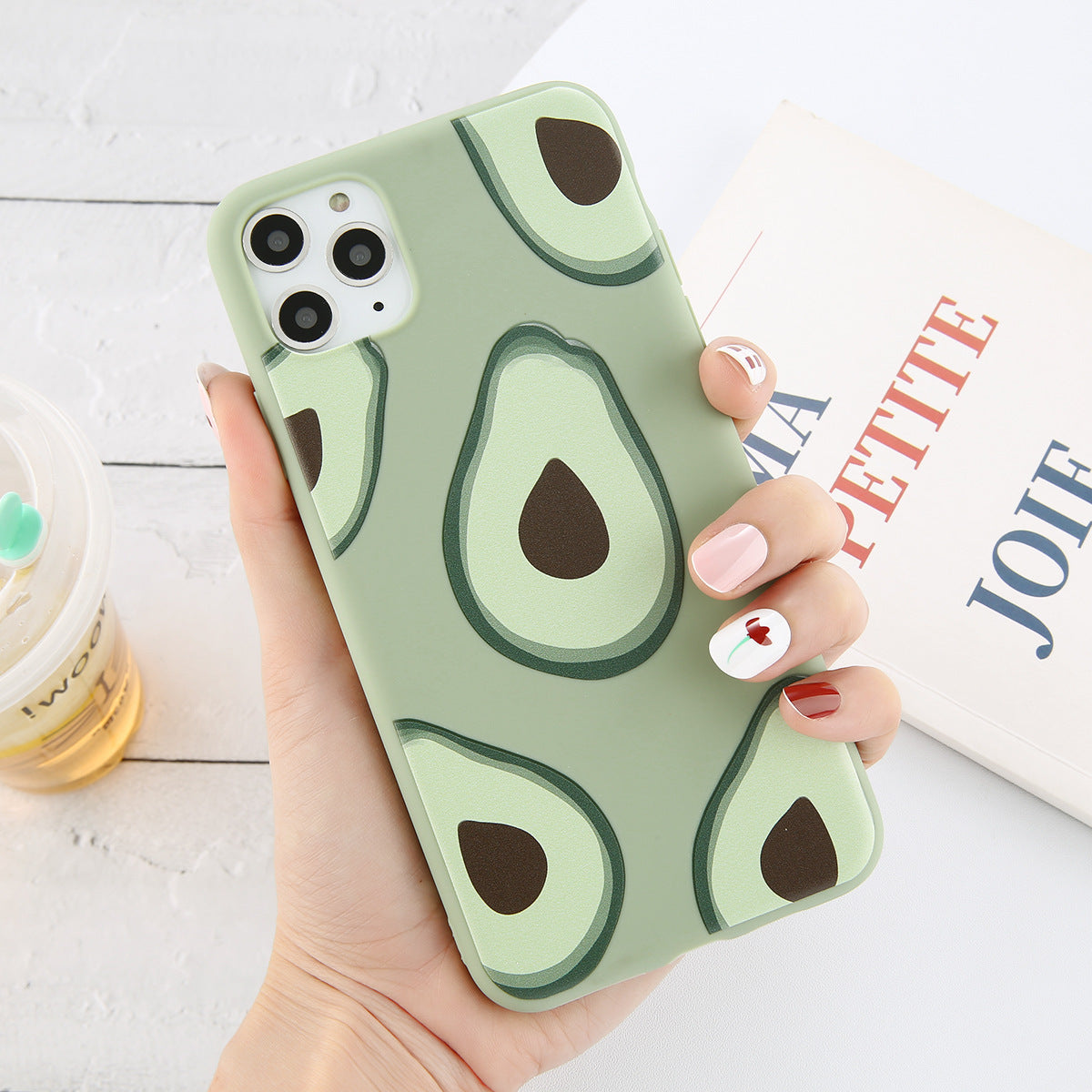 Cartoon Avocado Protective Phone Case