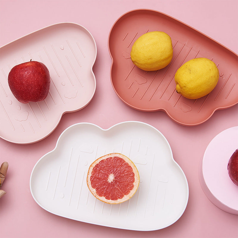 Fruity Fiesta: Playful Plastic Snack Plate for Creative Snacking