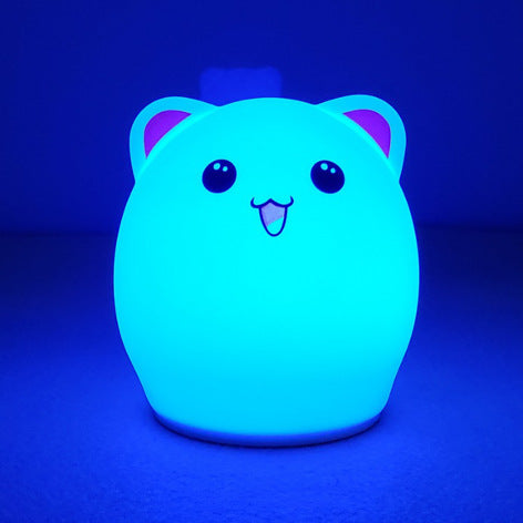 Color Pop: Cartoon Silicone Clap-Controlled Colourful Night Lamp