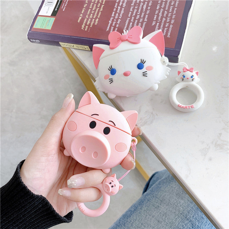 Piggy Snuggles: Cartoon Piggy AirPods Cover