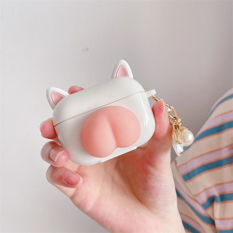 Cheeky Squeeze: Stress-Relieving Butt AirPods Case