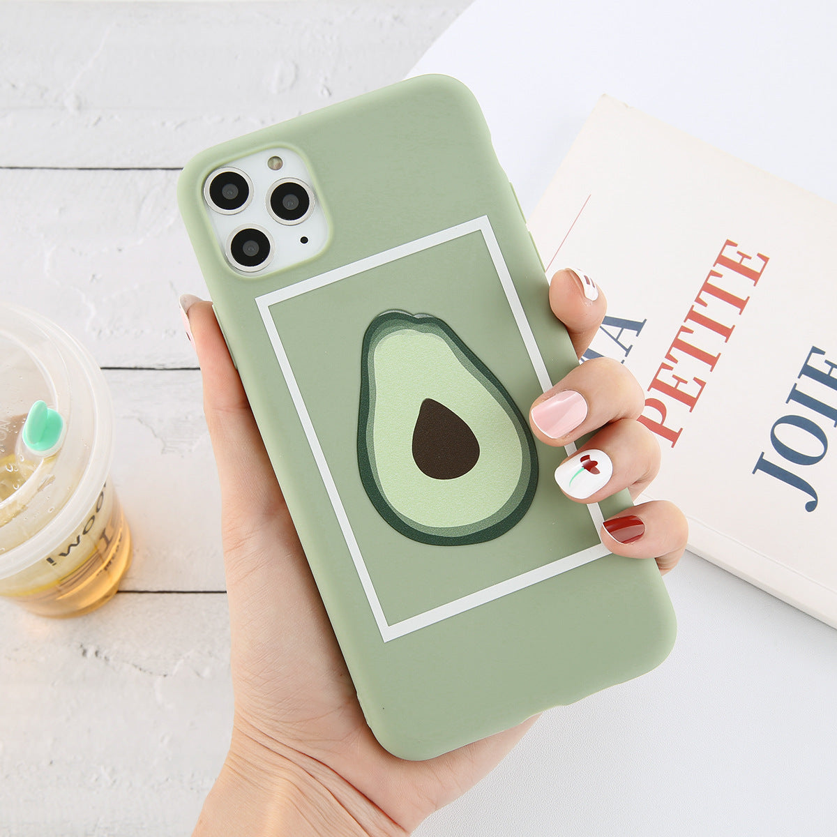 Cartoon Avocado Protective Phone Case