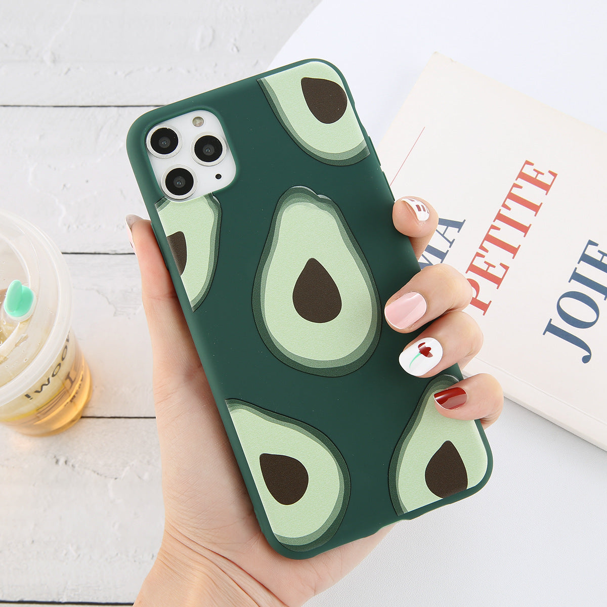 Cartoon Avocado Protective Phone Case