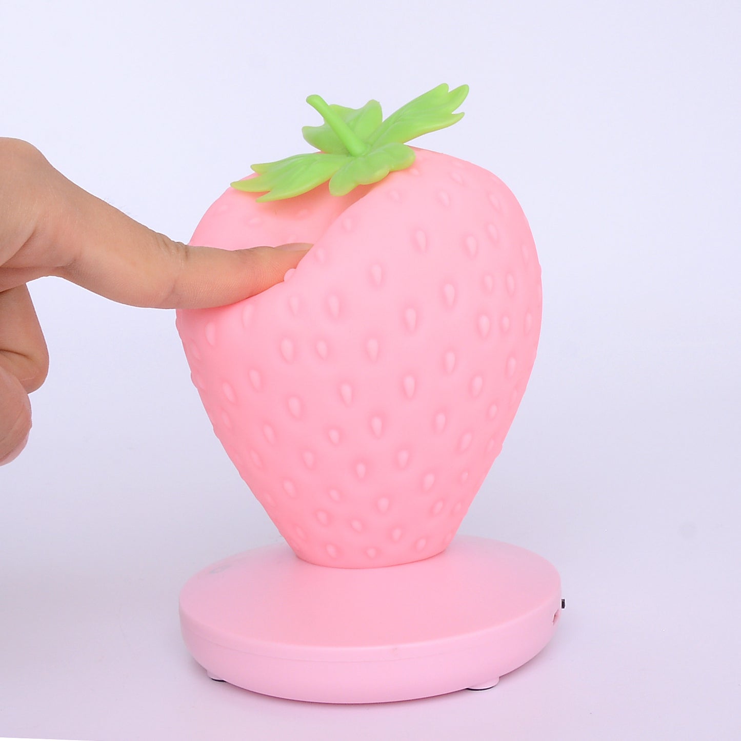 Sweet Strawberry Nightlight: USB Chargeable with Three Brightness Settings