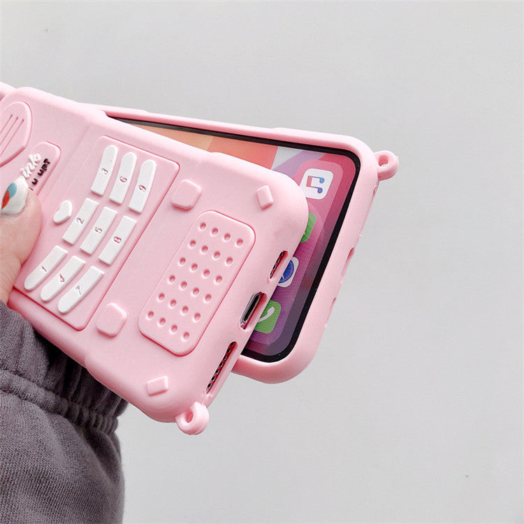 Vintage Barbie Chic: Antique Phone Design Soft Shell Protective Case