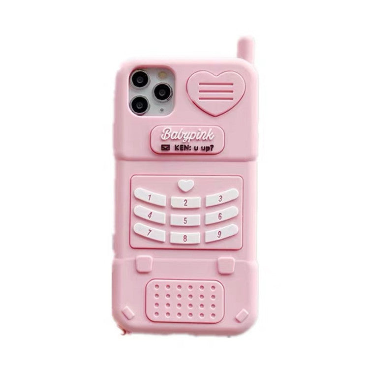 Vintage Barbie Chic: Antique Phone Design Soft Shell Protective Case