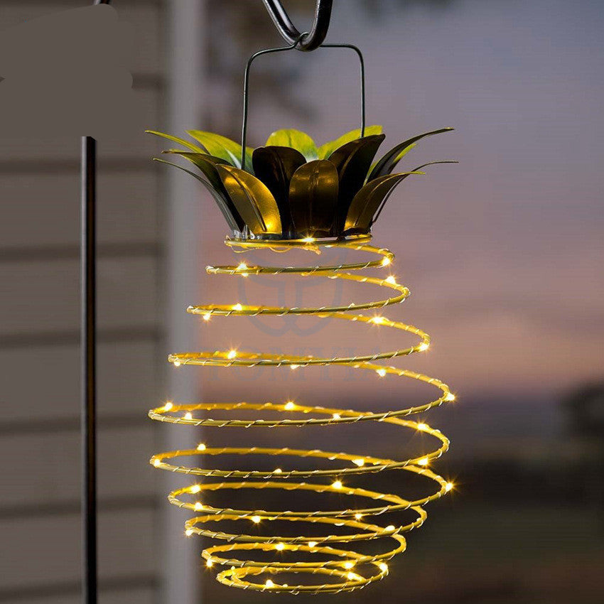 Tropical Twinkle: Pineapple Solar Garden Fairy Lights