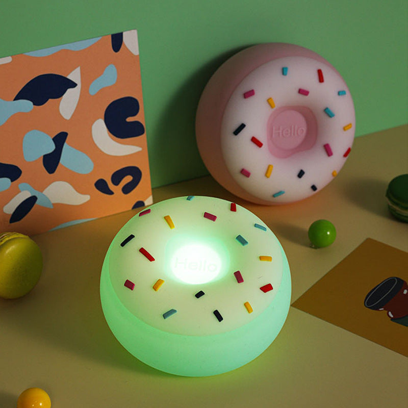 Sweet Glow: Donut-Shaped USB Charging Silicone Lamp