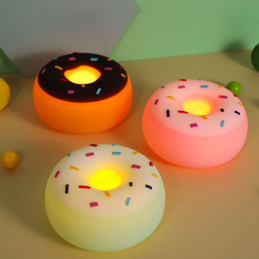 Sweet Glow: Donut-Shaped USB Charging Silicone Lamp