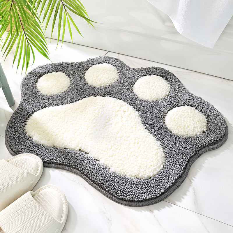 Paw Perfect: Cute Anti-Slip Paw-Shaped Bathroom Mat